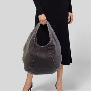 Bottega Veneta Cervo Baseball Hobo, Espresso Brown